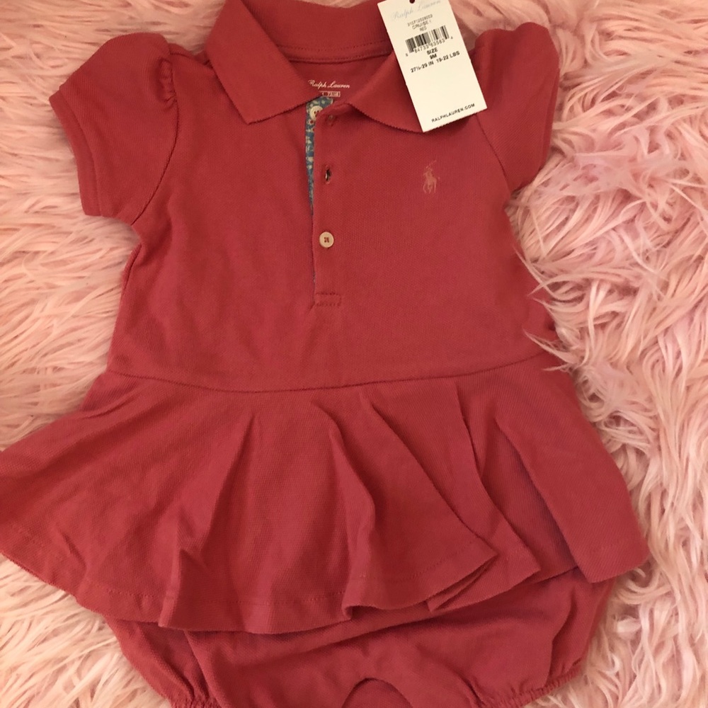 NWT Ralph Lauren Shorts Romper 9 mos